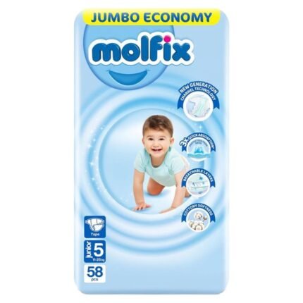 Molfix Diapers - 11 - 25Kg - Size 5 Junior - 58 Diapers