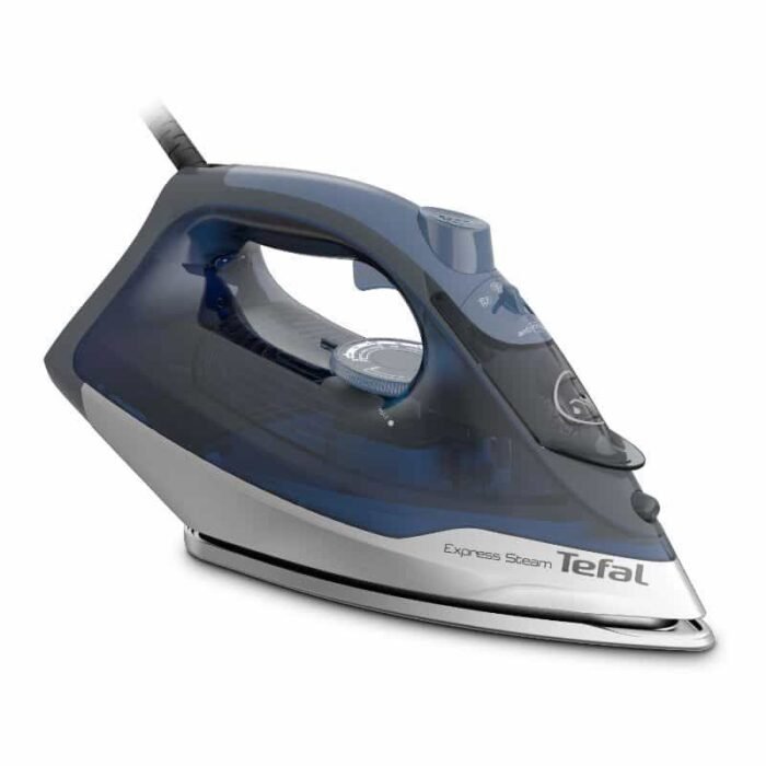 Tefal Express Steam+ Iron - 2500W - Ceramic X - Glide Soleplate Technology - Blue - FV2868E2 - Image 1