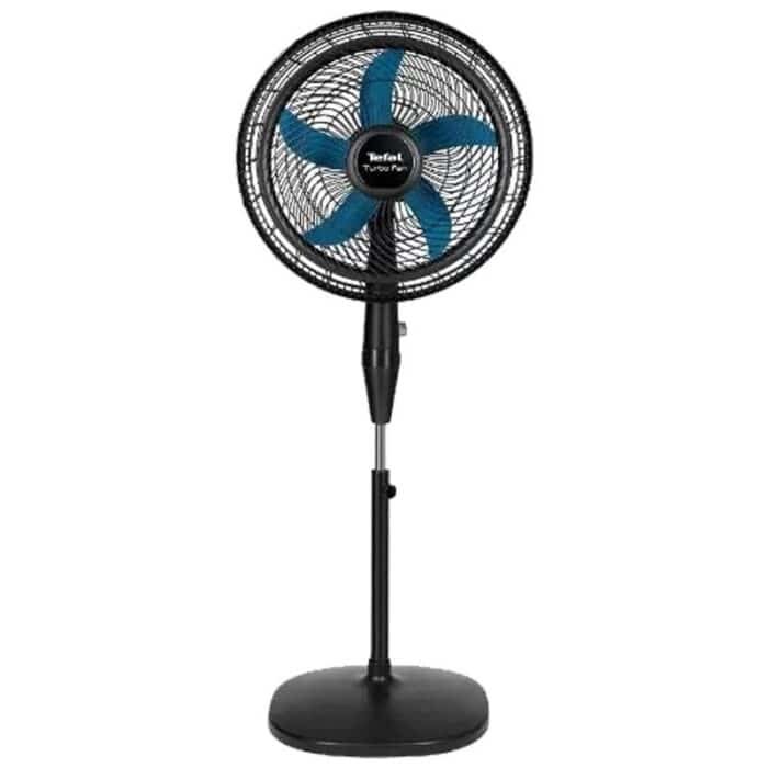 Tefal Stand Fan - 16 Inch - 3 Speeds - Turbo - Black x Blue - VY5391E2 - Image 1