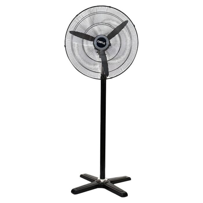 Castle Stand Fan - 26 Inch - 3 Speeds - 3 Blades - Black - FAS-5026N - Image 1