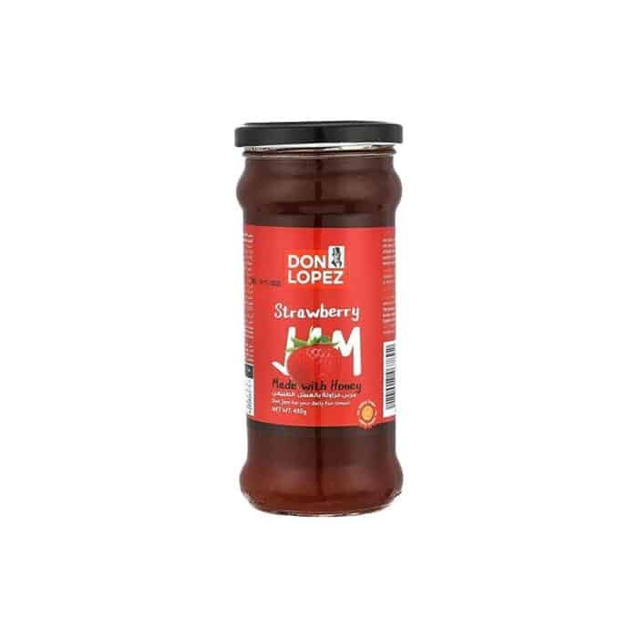 Don Lopez Strawberry & Honey Jam - 450g - Image 1