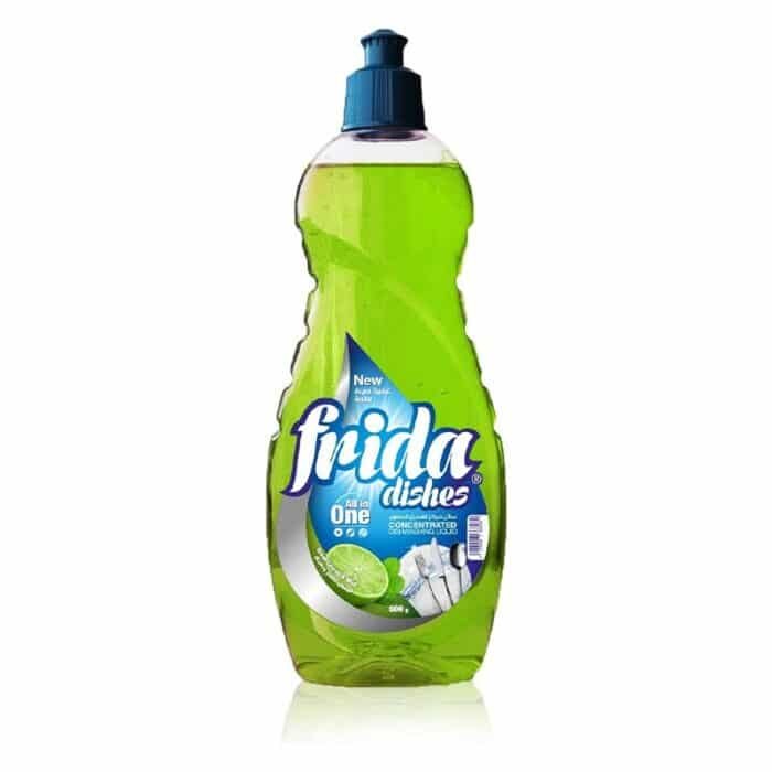 Frida Green Lemon & Mint Concentrated Dishwashing Liquid - 600ml - Image 1