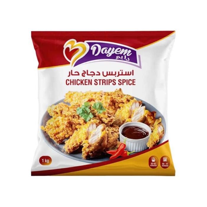 Dayem Spicy Chicken Strips - 1Kg - Image 1