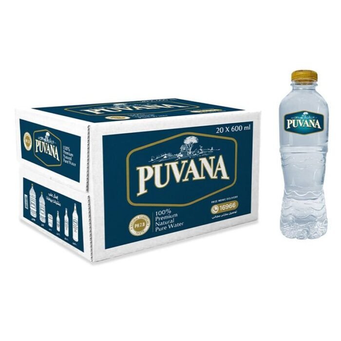 Puvana Natural Water - 600ml x 20 Bottles - Image 1