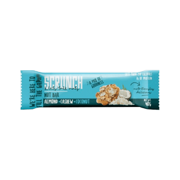 Scrunch Almond, Cashew & Coconut Bar - 40g - Image 1