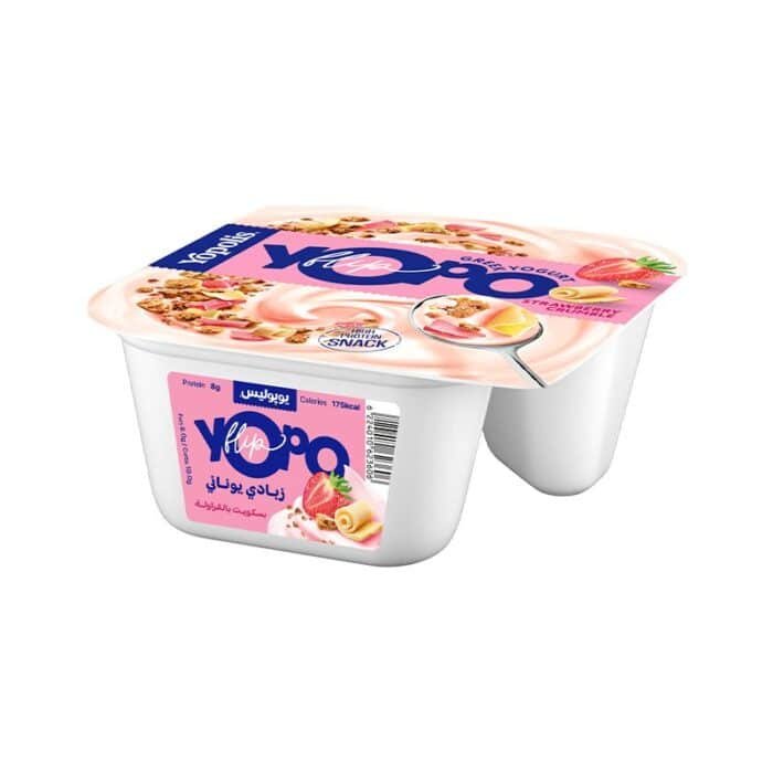 Yopolis Yopo Strawberry Crumble Greek Yogurt - 145g - Image 1