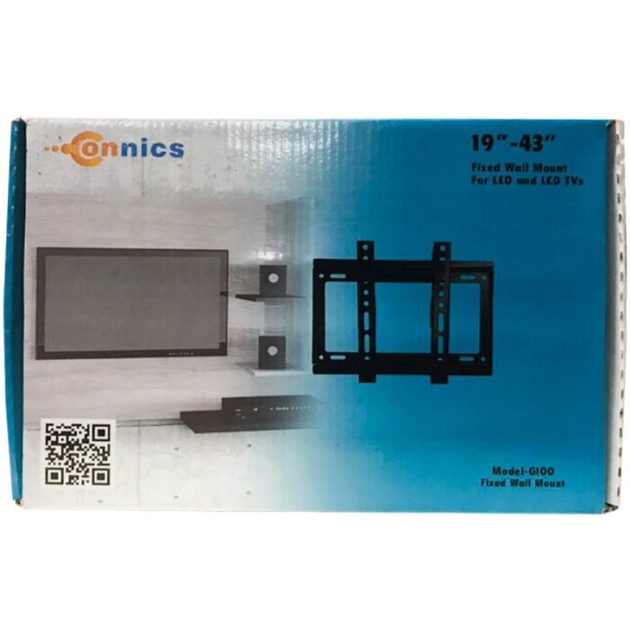 Connics LED/LCD Fixed TV Wall Mount - Fits 19-43 - G100 - Image 1