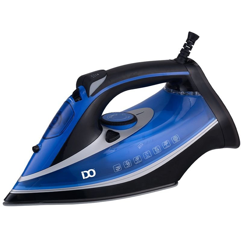 IDO Ceramic Steam Iron - 400ml - 2800W - Blue - SI2800-BBK IDO Ceramic Steam Iron - 400ml - 2800W - Blue - SI2800-BBK - Image 1