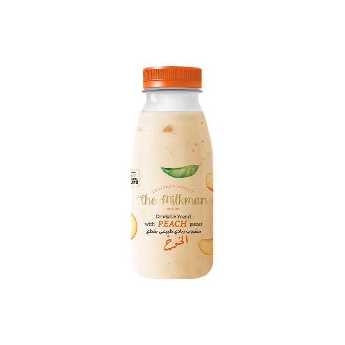 The Milkman Peach Pieces Yogurt Drink - 200ml - Image 1