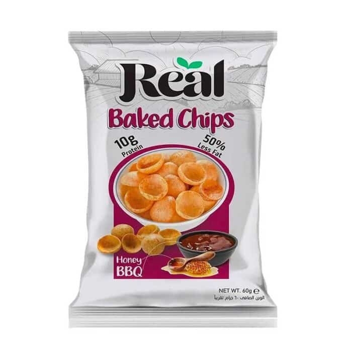 Real Honey & BBQ Baked Chips - 60g - Image 1