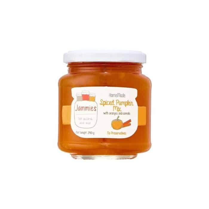Jammies Spiced Pumpkin Mix, Oranges & Carrots Jam - 240g - Image 1