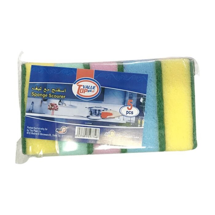 Top Value Scouring Sponge - 5 Pieces - Image 1