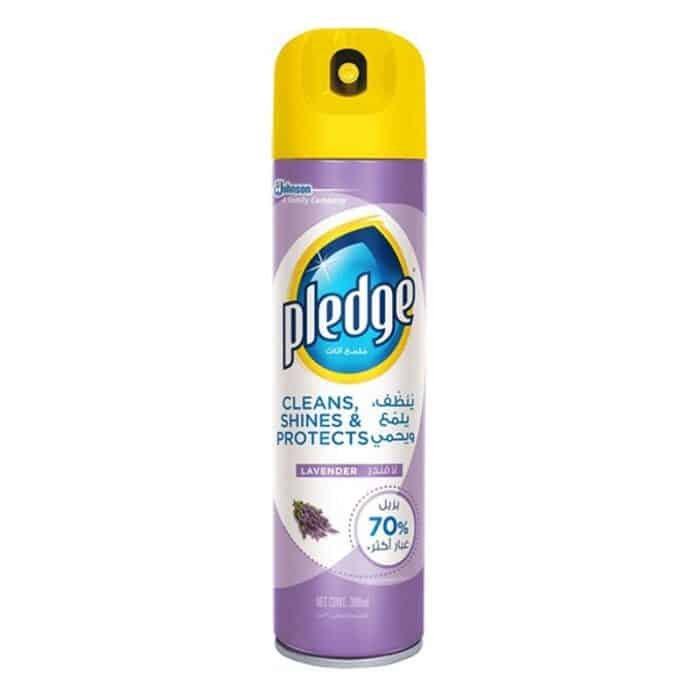 Pledge Lavender Furniture Polish Spray Cleaner - 300ml - Image 1