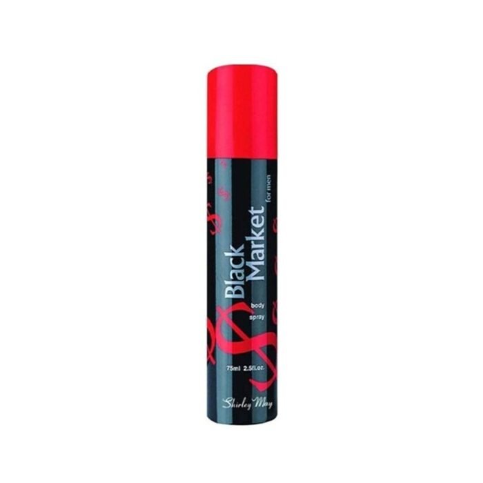Shirley May Black Market Men Body Spray - 75ml - Image 1