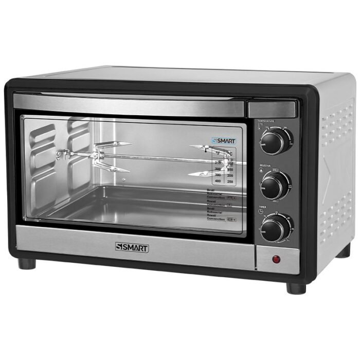 Smart Electric Oven - 50L - 2000W - 60 Minutes Timer - Silver x Black - SOV50SRC - Image 1