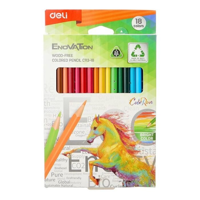 Deli Coloring Pencils - 18 Colors - EC113 - Image 1