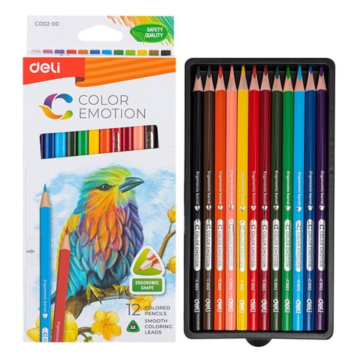 Deli Coloring Pencils - 12 Colors - EC00200 - Image 1