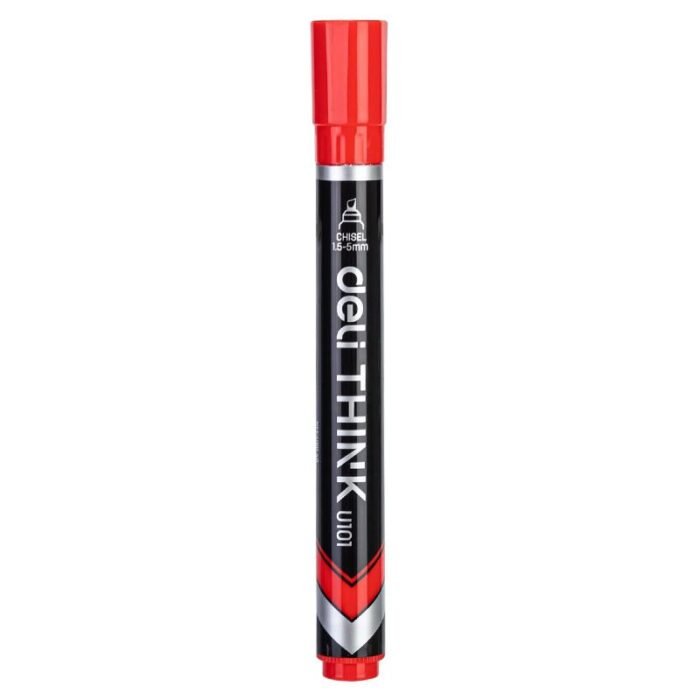 Deli Permanent Marker - 1.5mm - Red - EU10140 - Image 1