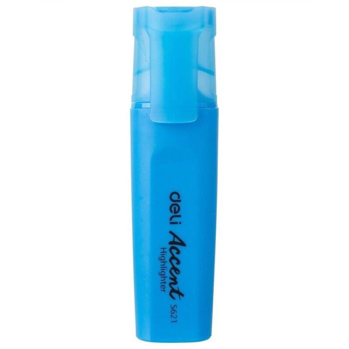 Deli Highlighter Pen - Chisel Tip - Blue - ES621 - Image 1