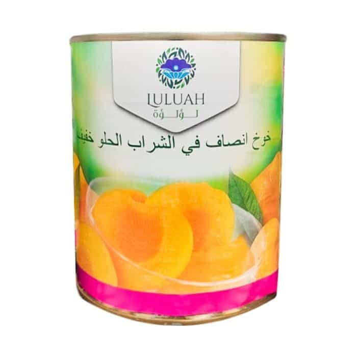 ⁦لولوة خوخ لولوة أنصاف في شراب خفيف - 820 جم⁩ - الصورة ⁦1⁩
