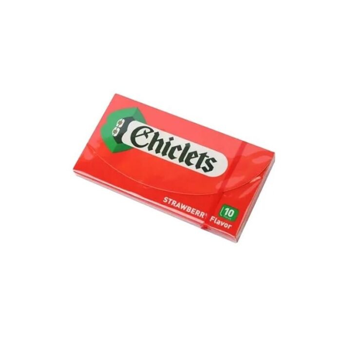 Chiclets Strawberry Chewing Gum - 14.5g - Image 1