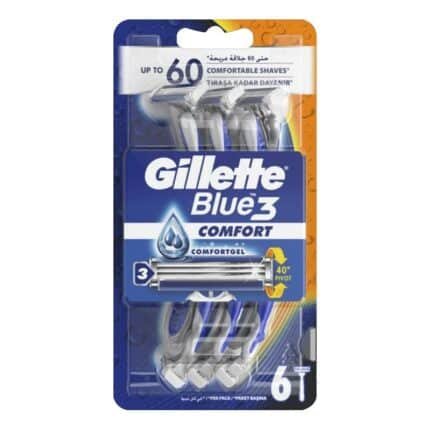 Gillette Blue 3 Comfort Razors - 6 Pieces