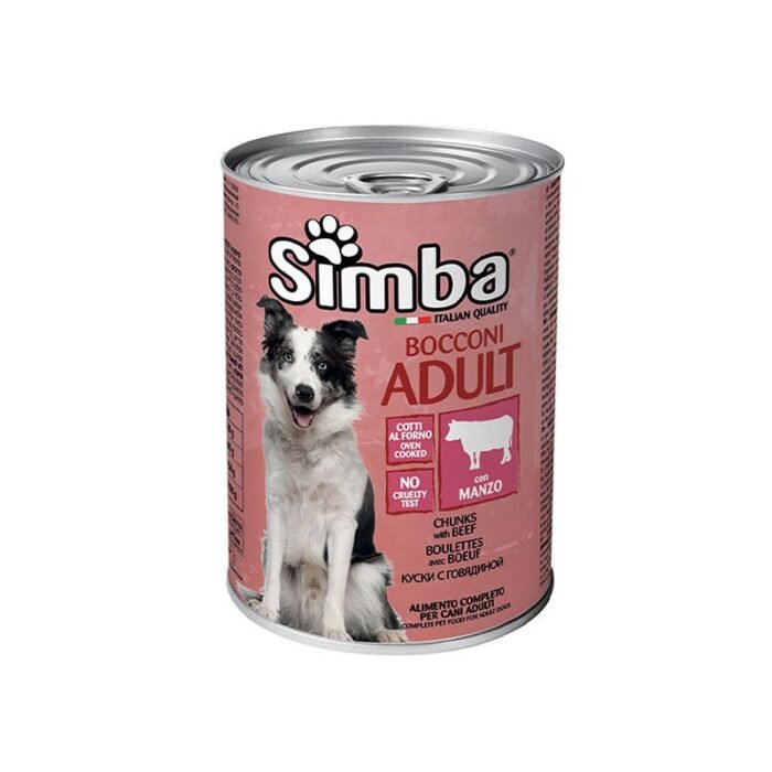 Simba Adult Dogs Beef Food Chunks - 415g - Image 1