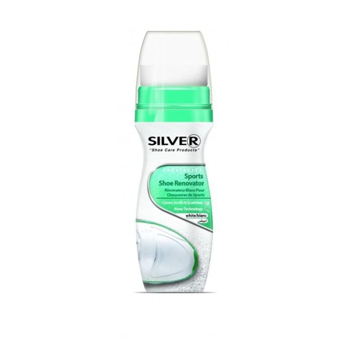 Silver sports shoe polish - white - 75 ml - Image 1