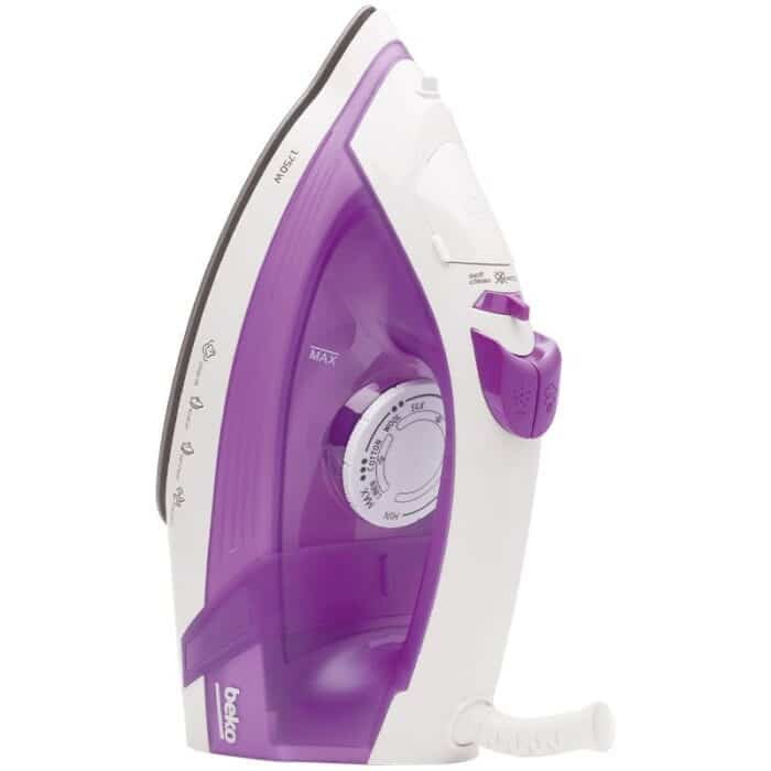 Beko Steam Iron - 220ml - 1800w - Self Clean - Purple - SIM3617 - Image 1