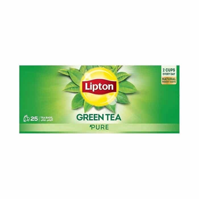 Lipton Pure Non-Bitter Green Tea - 25 Tea Bags - Image 1