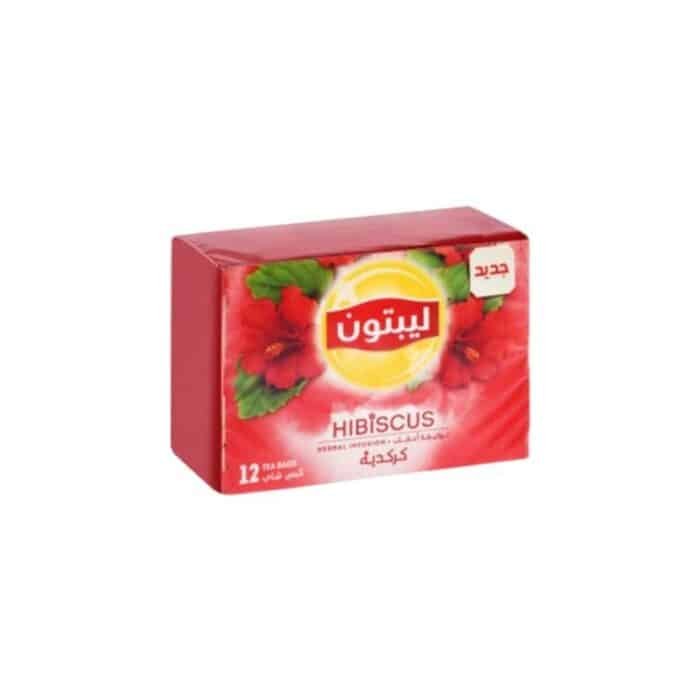 Lipton Hibiscus Herbal Drink - 12 Bags - Image 1