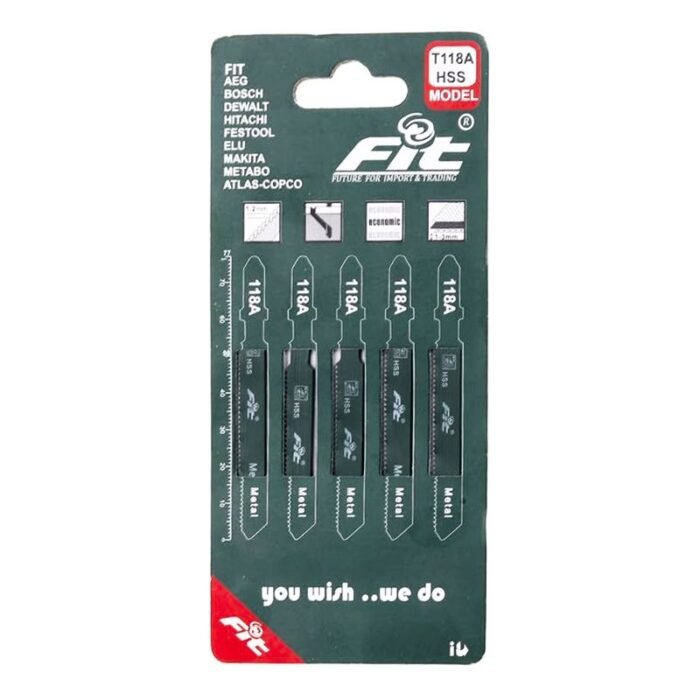 FIT T118A Arkit JigSaw Blade for Metal SET - 5 Pieces - Image 1