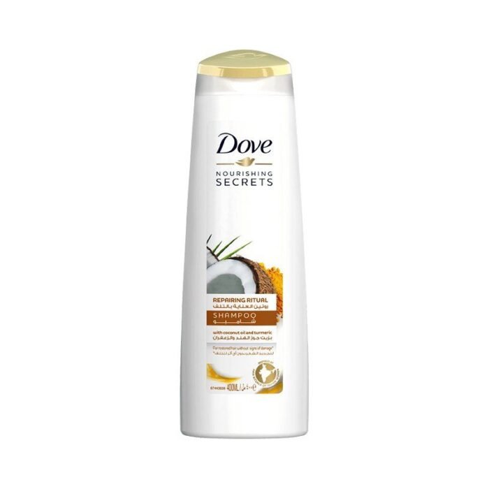 Dove Coconut Oil & Turmeric Repairing Ritual Shampoo - 400ml - Image 1
