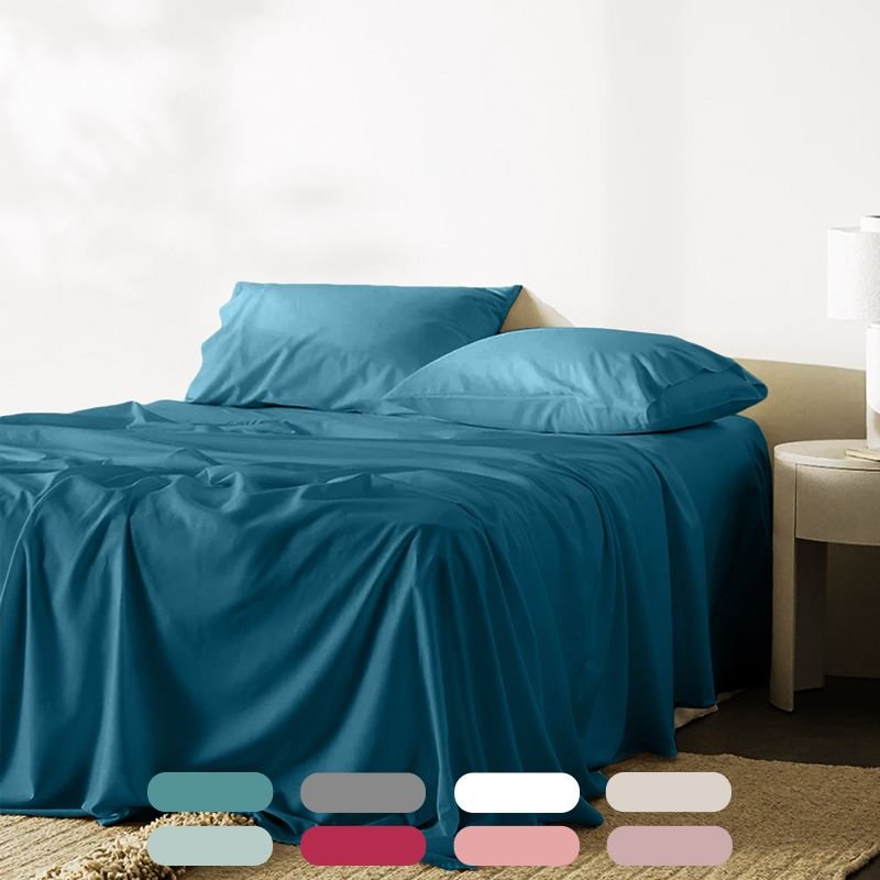 Icon Flat Bed Sheet Set - 144TC - 3 Pieces - Image 1
