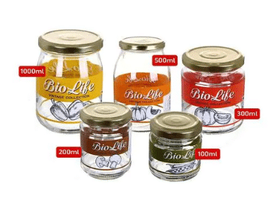 Cerve Glass Jars Set - 5 Pieces