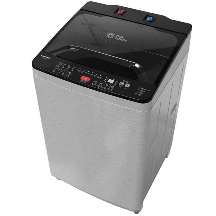 Tornado Automatic Top Load Washing Machine -10K - Drain Pump - Silver - TWT-TLN10LSL - Image 1