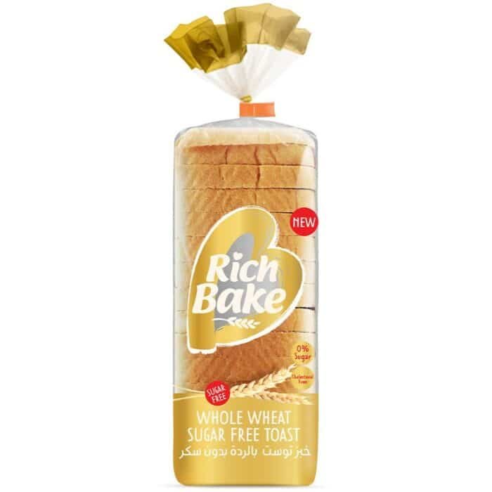 Rich Beak Whole Wheat Sugar Free Toast -500g - Image 1